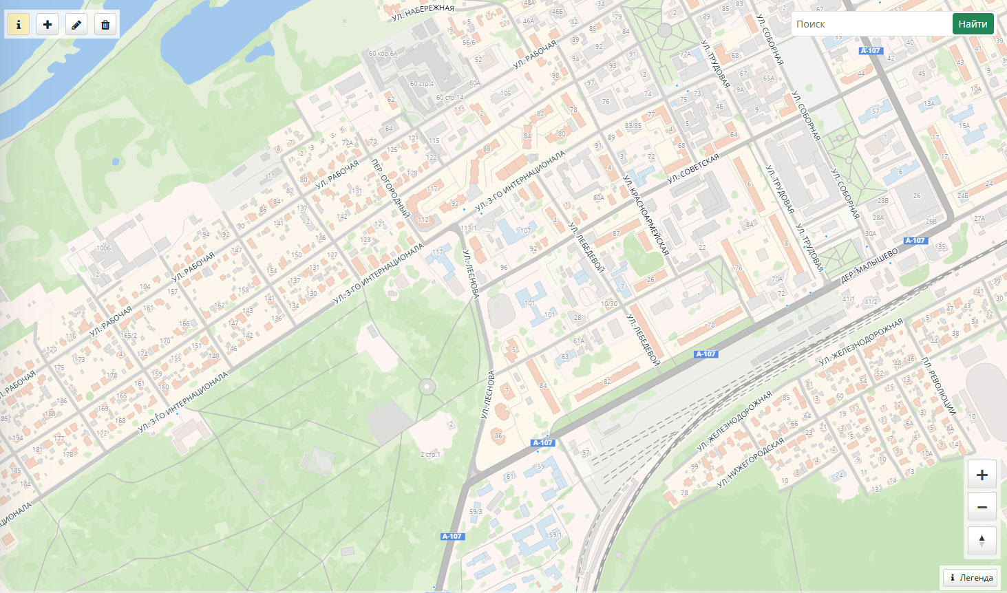Карта проезда к офису MapMag